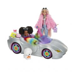 Barbie Extra Sparkly Cabriolet med dockor
