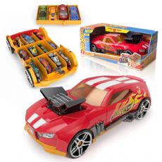 Hot Wheels Race N Haul F�rvaring R�d