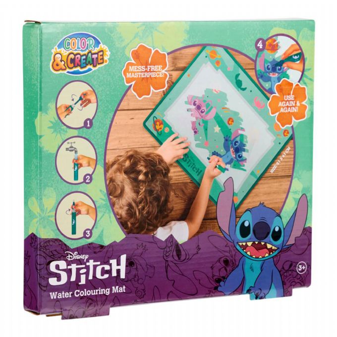 Stitch Aqua f�rgl�ggningsmatta version 2